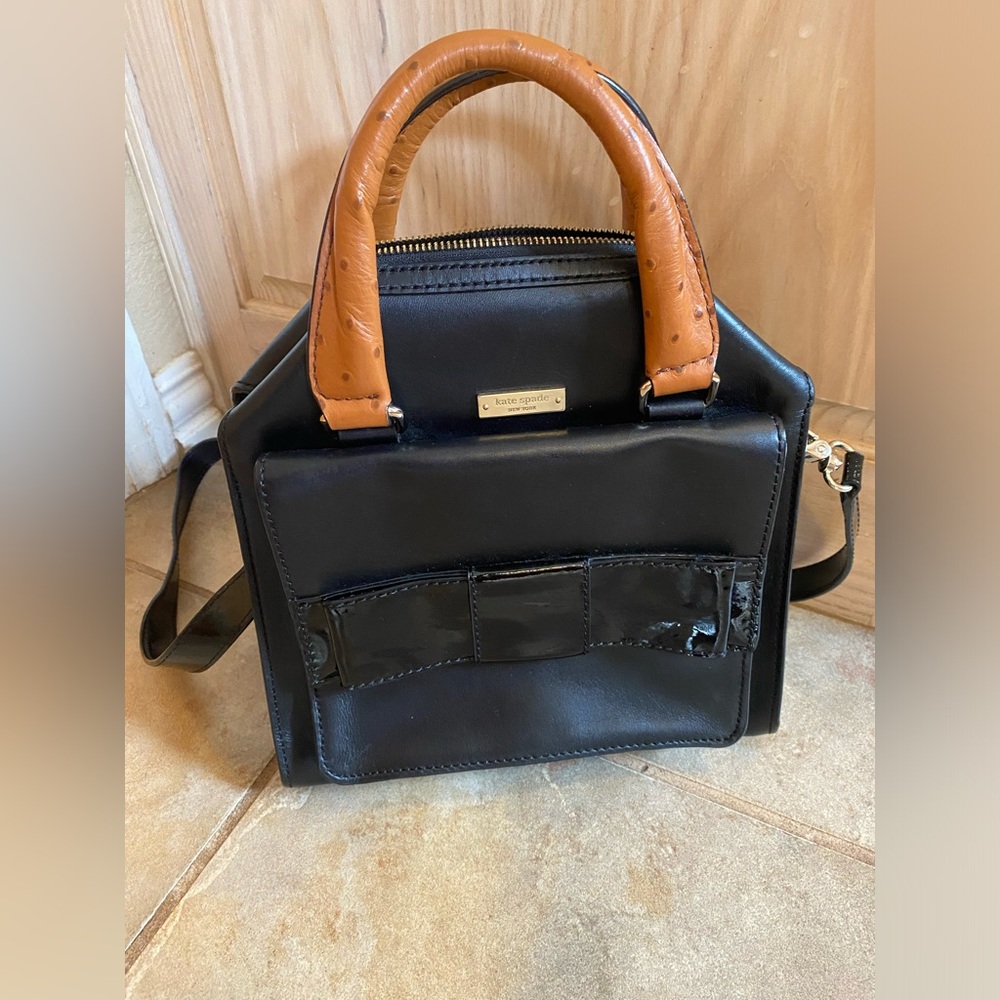 Kate Spade Sawyer Double Handle Satchel with Cross Body Strap
